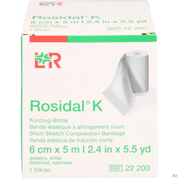 Elastische Binde Rosidal Kräftig 5mx 6cm