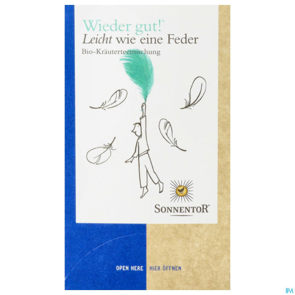 Sonnentor Tee/bio/wieder Gut Leicht Wie Eine Feder 02709 18st