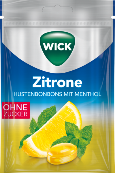 Wick Hustenbonbons Zitrone + Menthol