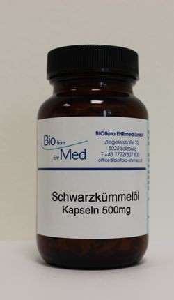 Schwarzkümmelöl 500mg Kapseln Bioflora Ehrmed