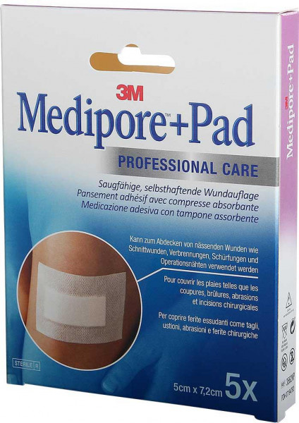 3M Medipore + Pad 5 x 7,2 cm