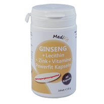 Ginseng + Lecithin + Zink + Vitamine Powerfit Kapseln