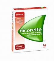 Nicorette transdermales Pflaster 25mg / 16h Nicorette transdermales Pflaster 25mg / 16h