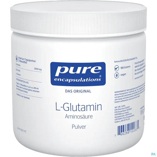 Pure Encapsulations l-glutamin Pulver 186g