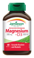 Jamieson Magnesium 500 mg & Vitamin D3 500 IU 60 Tbl. Jamieson Magnesium 500 mg & Vitamin D3 500 IU 60 Tbl.