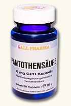 GPH Pantothensäure 6mg Kapseln