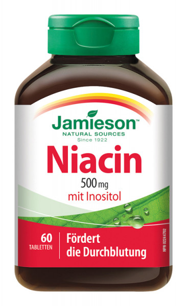 Niacin 500 mg with Inositol 60 Tbl.