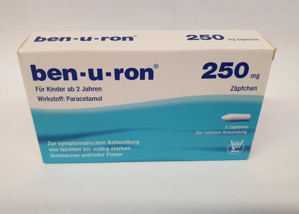 Ben-U-Ron Zäpfchen für Kleinkinder 250mg