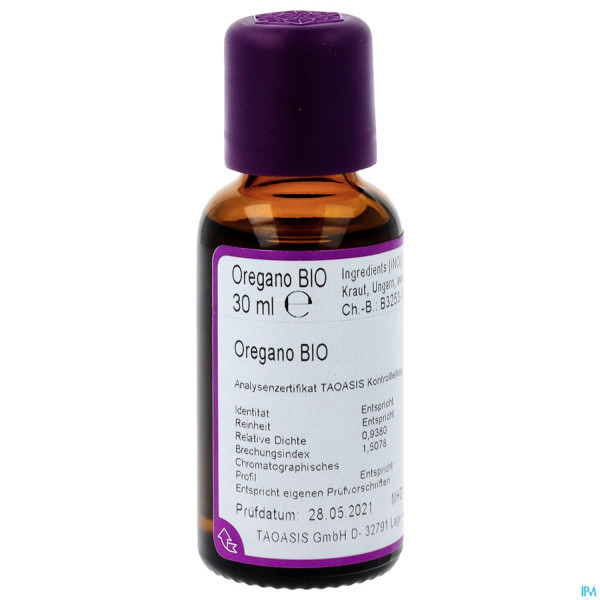 Aetherische Oele Taoasis Bio Oregano 30ml