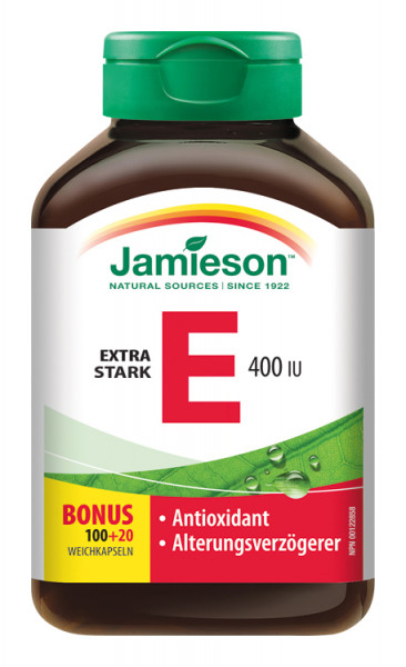 Jamieson Vitamín E 400 IU 120 Kps.
