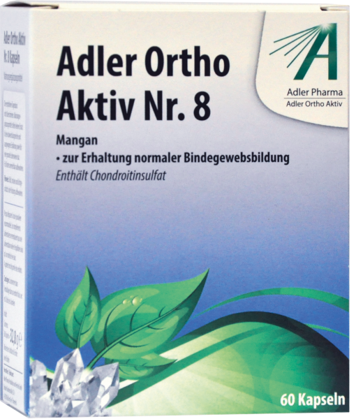 Adler Ortho Aktiv Nr. 8 Kapseln (Ernährungsphysiologische Ergänzung zu Schüßler Anwendung)