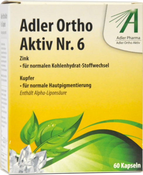 Adler Ortho Aktiv Nr. 6 Kapseln (Ernährungsphysiologische Ergänzung zu Schüßler Anwendung)
