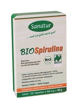 BioSpirulina Tabletten, BIO, Naturland Sanatur
