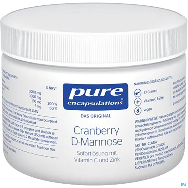 Pure Encapsulations Cranberry D-mannose 37g