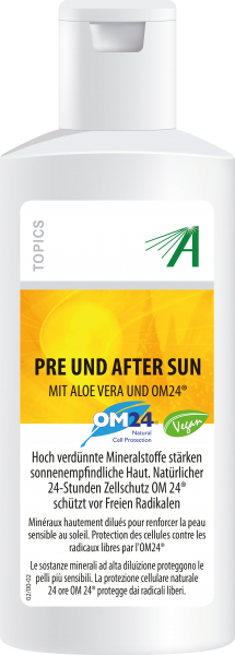 Adler Pre und After Sun Gel  mit Aloe Vera und OM24