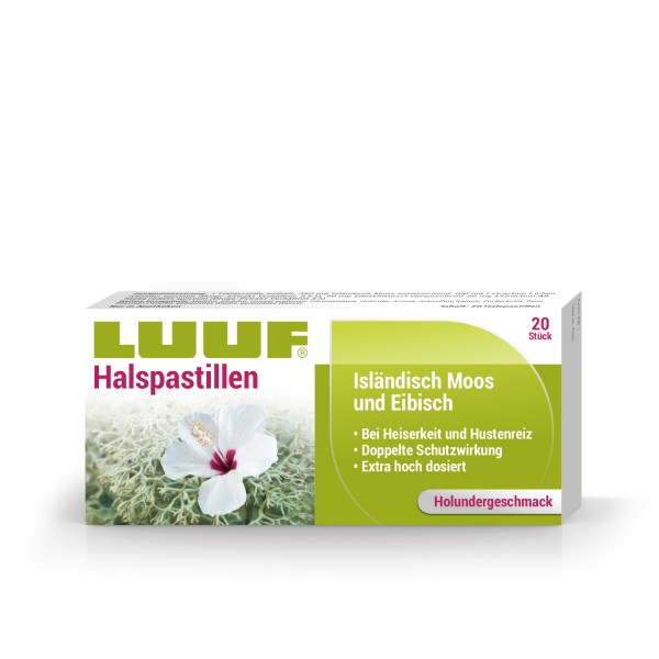 LUUF Halspastillen Isländisch Moos +Eibisch +Holunder