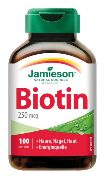 Jamieson Biotin 250 µg 100 Tbl.