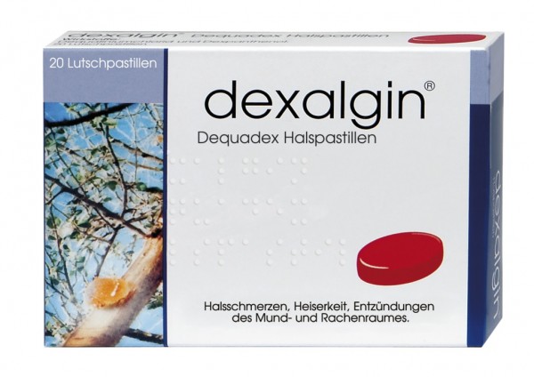 DEXALGIN DEQUADEX Halspastillen