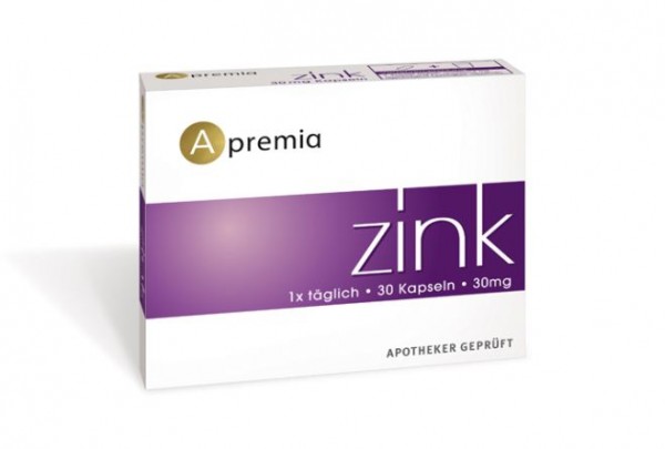 Apremia Zink 30mg 30 Kapseln