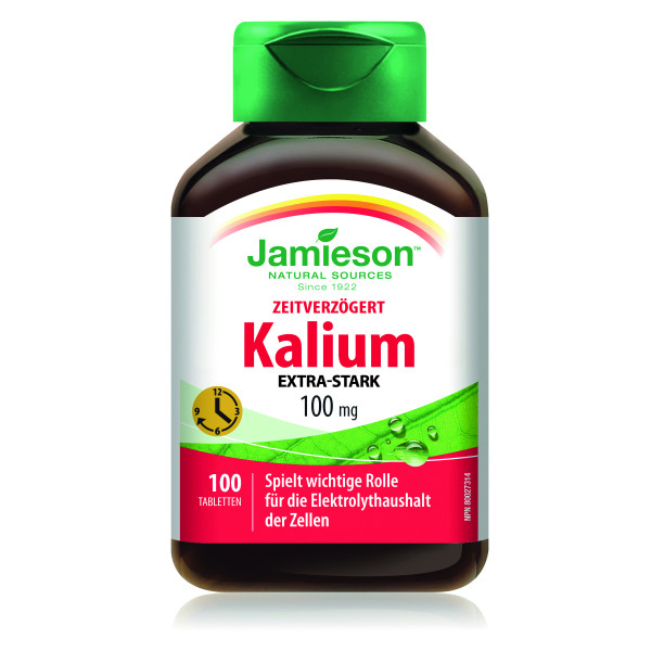 Jamieson Potassium 100 mg Timed Release 100 Tbl.