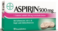 Aspirin® 500 mg Kautabletten Aspirin® 500 mg Kautabletten
