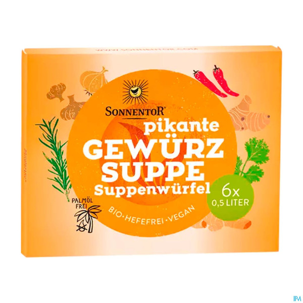 Sonnentor Bio Suppenwuerfel Pikant 10g 01401 6st
