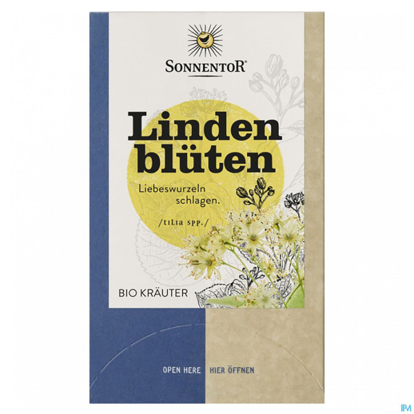 Sonnentor Tee/bio Lindenblueten Doppelkammmerbtl 02556 18st