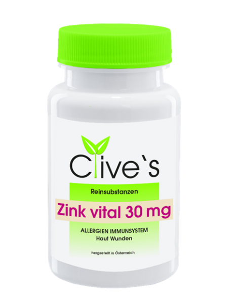 Clive`s Zink vital 30 mg Kapseln
