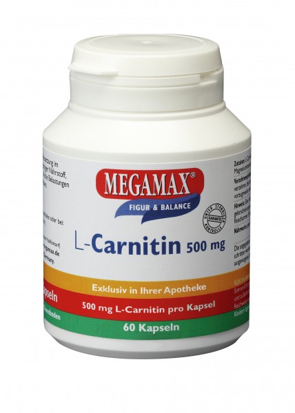 MEGAMAX L-Carnitin Kapseln 500 mg