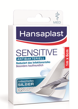 Hansaplast Sensitive MED antibakteriell 1m x 6cm