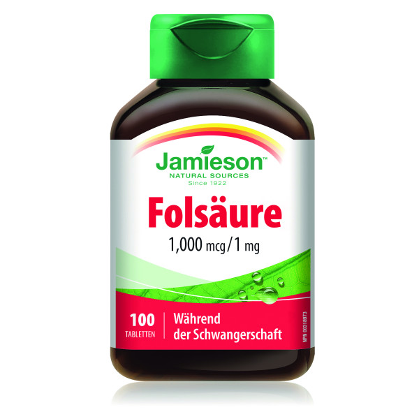 Folic Acid 1 000 µg/1 mg 100 Tbl.
