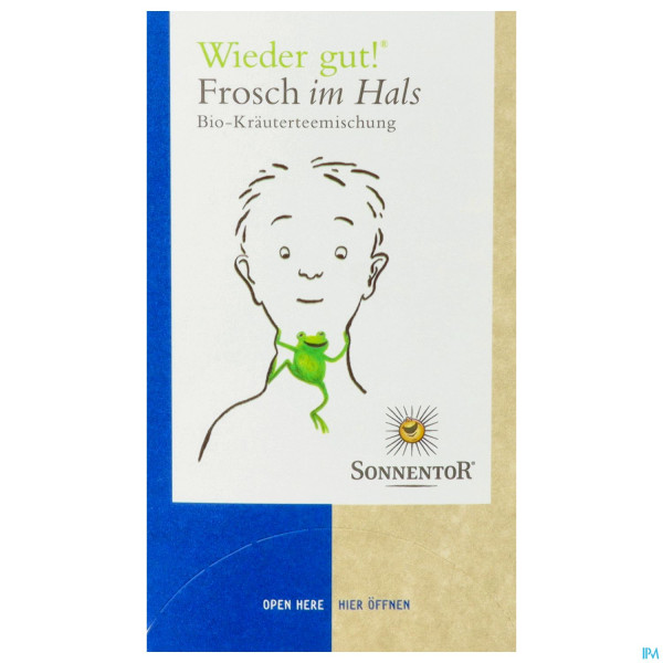 Sonnentor Tee/bio/wieder Gut Frosch Im Hals 02702 18st