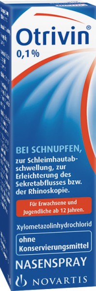 Otrivin® 0,1%-Nasenspray ohne Konservierungsmittel