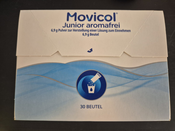 Movicol Pulver 6,9g Junior Aromafrei Beutel 30st
