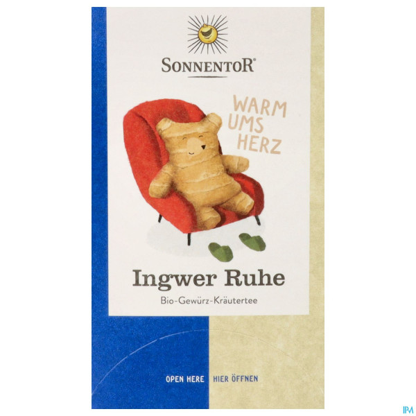 Sonnentor Tee/bio/doppelkammerbeutel Ingwer Ruhe 02570 18st