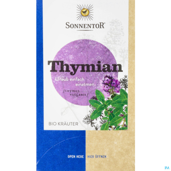 Sonnentor Tee/bio Thymian Doppelkammmerbtl 02557 18st