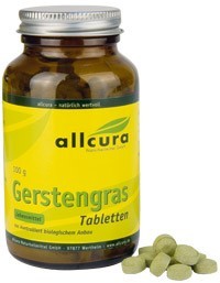 Allcura GERSTENGRAS BIO 400MG TABLETTEN 250ST