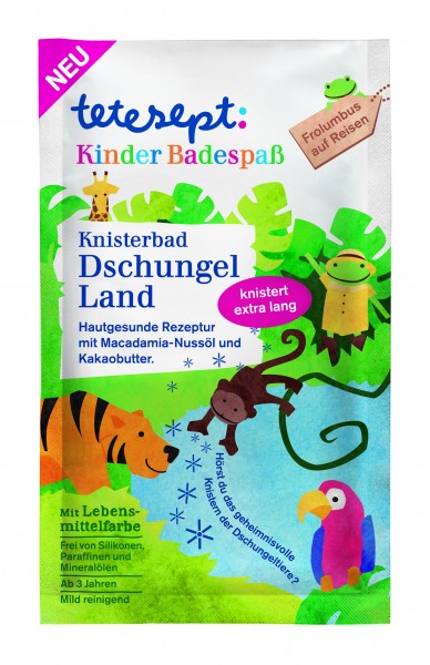 tetesept Kinderbadespass Dschungelland Knisterbad