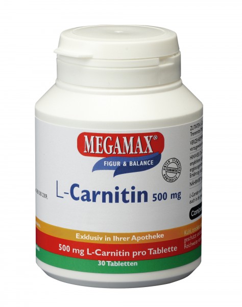 MEGAMAX L-Carnitin 500 mg Tabletten