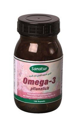 Omega-3 Fettsäuren, pflanzl. Kapseln Sanatur