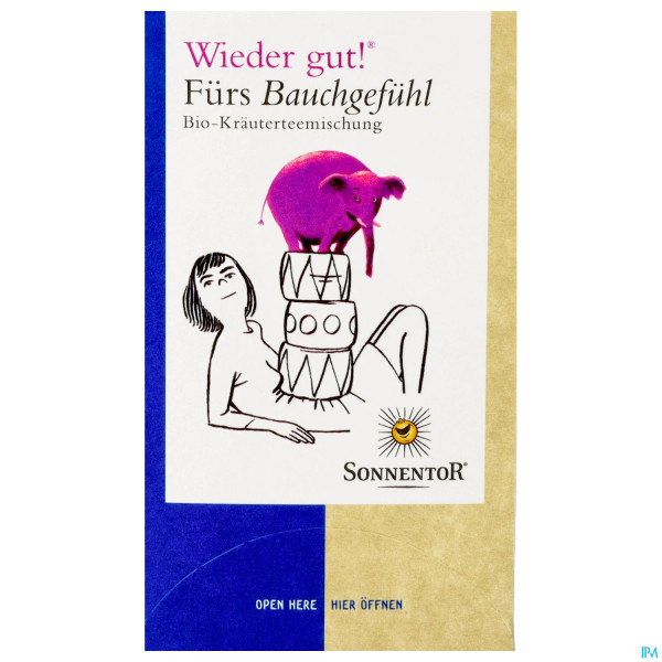 Sonnentor Tee/bio/wieder Gut Fuers Bauchgefuehl 02701 18st