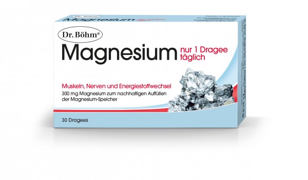 Dr. Böhm Magnesium nur 1 Dragee täglich