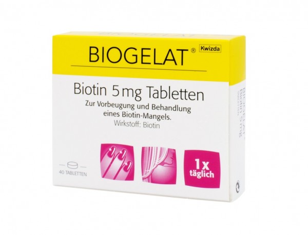 BIOGELAT BIOTIN 5 mg Tabletten