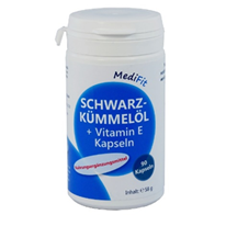 Schwarzkümmelöl 500mg + Vitamin E, Kapseln