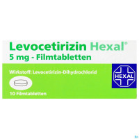 LEVOCETIRIZIN HEX FTBL 5MG 10ST LEVOCETIRIZIN HEX FTBL 5MG 10ST