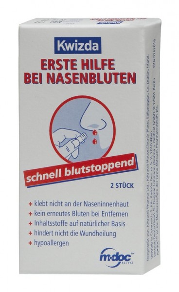 KWIZDA ERSTE HILFE bei Nasenbluten