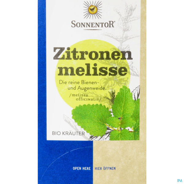 Sonnentor Tee/bio Zitronenmelisse Doppelkammmerbtl 02562 18st