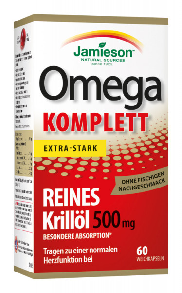 Jamieson Omega Complete Pure Krill 500 mg 60 Kps.