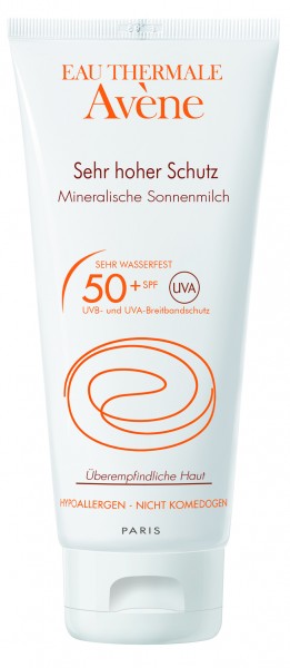 Avène Mineralische Sonnenmilch 50+