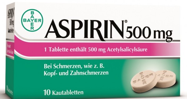 Aspirin® 500 mg Kautabletten